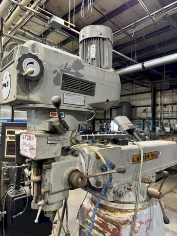 Lagun #FTV-2, vertical turret mill, 33" X, 16" Y, 16" Z, 55 - 4250 RPM, S/N 840010597 - Image 8