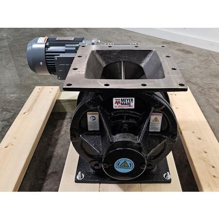 10" x 10" WM width Meyer & Sons, #10DDVFDR, rotary airlock feeder, 3/4HP, new - Image 2