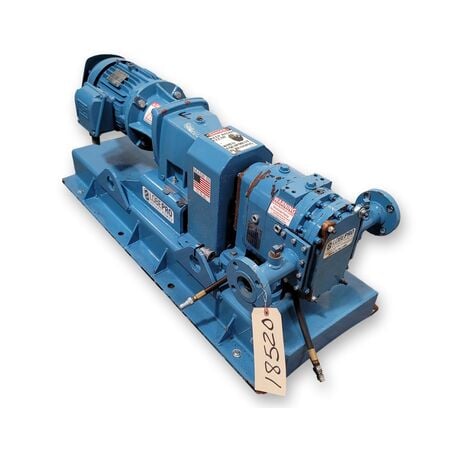10-15 GPM @ 200 psi, Lobepro #SS8T, positive displacement rotary lobe pump, 5 HP, 200°F - Image 1