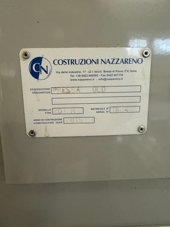 Costruzioni Nazaareno #201M Log Press, 2015 - Image 10