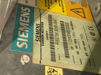 Siemens 6SE7041-5EH85-OBAO-Z, Liquid-Cooled Rectifiers, (2) qty., 29.25" H x 20" W x 32" D, 510-650 VDC - Image 4