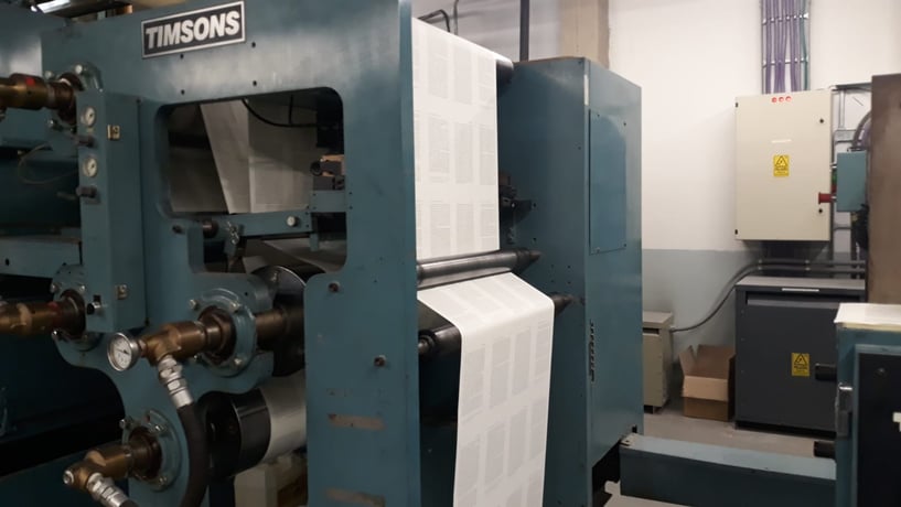 Timson #T32, Web Offset Press, (1) Color, 78" circumference x 32" width, 1996 - Image 8