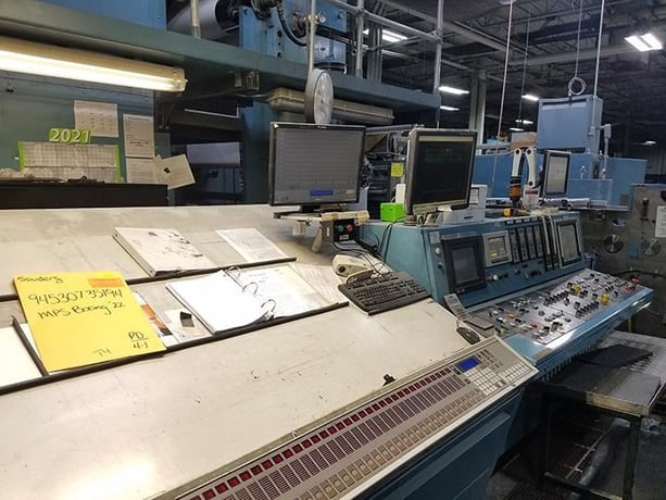 Timson #T-48A-ZMR, Web Offset Press, (2) Print Unit, 46" cutoff x 53" width, 50" Splicer diameter, 13' dryer - Image 3