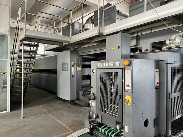 Goss & Deleeuw #M600A, Web Offset Press System w/Combination Folder, (4) Print Unit, (1) Web, 16-Page, 22.75" - Image 7