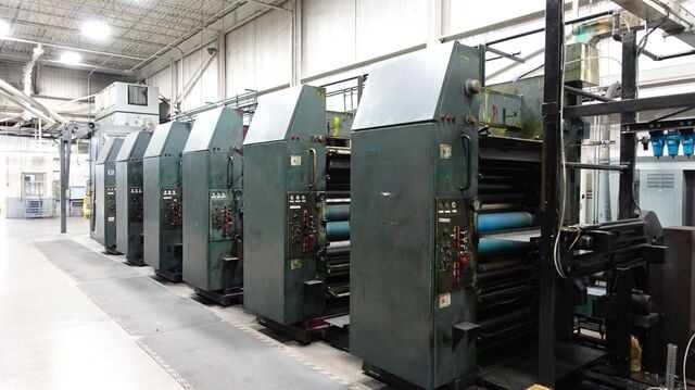 Hantscho #Mark-7, Web Offset Press, (6) Print Unit, (1) Web, 16-Page, 23.56" cutoff x 38" width, 50" Splicer - Image 1