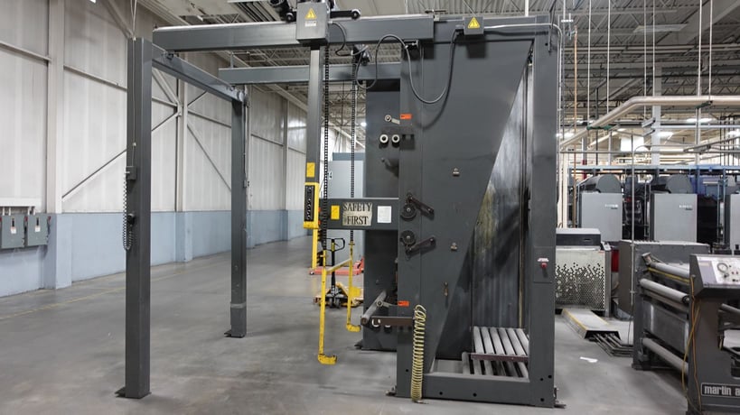 Hantscho #Mark-6A1, Web Offset Press, (1) Print Unit, (1) Web, 22.776" cutoff x 38" width, 50" Splicer roll - Image 3