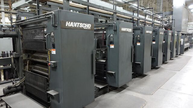 Hantscho #Mark-6A1, Web Offset Press, (1) Print Unit, (1) Web, 22.776" cutoff x 38" width, 50" Splicer roll - Image 6
