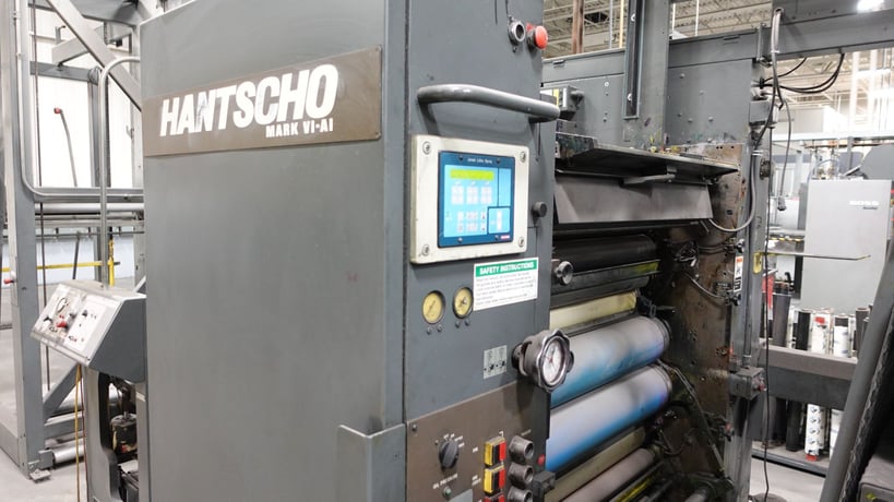 Hantscho #Mark-6A1, Web Offset Press, (1) Print Unit, (1) Web, 22.776" cutoff x 38" width, 50" Splicer roll - Image 8