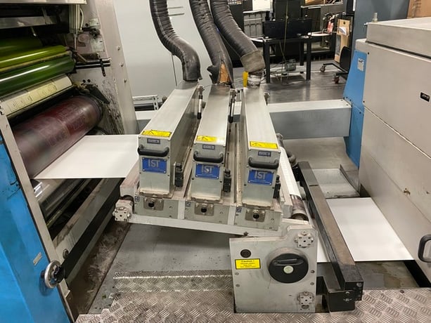 Muller Martini #A74, UV Web Offset Presses, (8) Unit, 22"/25.5" cutoff x 29" width, 50" Splicer roll, 2001 - Image 8
