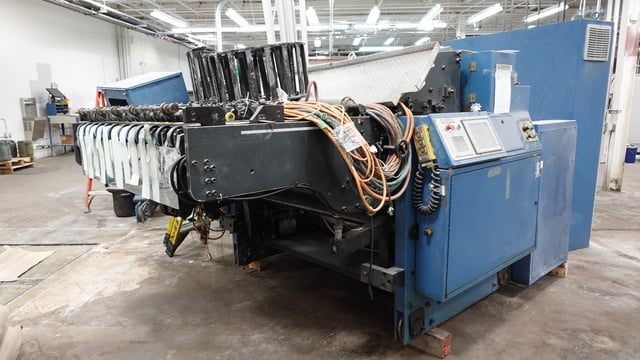 56" Grafech Engineering, Roll sheeter, 56" Web width, 40.25"-23.5" repeat length, 14400 IPH, 460 V, 2001 - Image 2