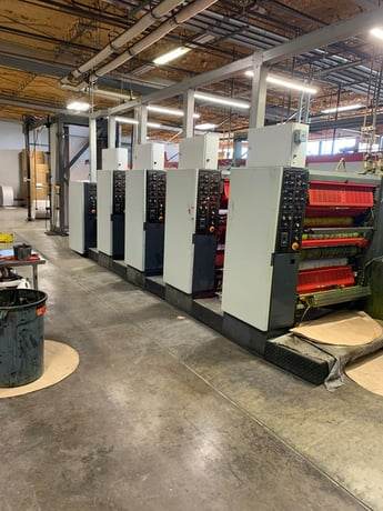 Heidelberg #V-30, Web Offset Press, (4) Print Unit, (1) Web, 21.5" cutoff x 36" width, (32) pages, 125 HP - Image 5