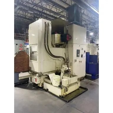 Mitsubishi #ST40, CNC guideless vertical gear shaper, 16" dia., 4.5" stroke, column stroke positioning, 2000 - Image 2