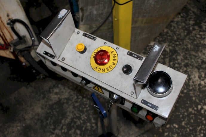 220 Ton, Aida #NCI-2000(2)E, single crank gap frame press, 9.84" stroke, 17.72"Shut Height, 4.33"adj., 25-50 - Image 5