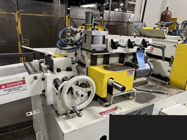 6000 lb. Coe Press Equipment #CPRF-518/CPPS-350-12/CPR-DE-PO-06018, double end coil reel & power - Image 8