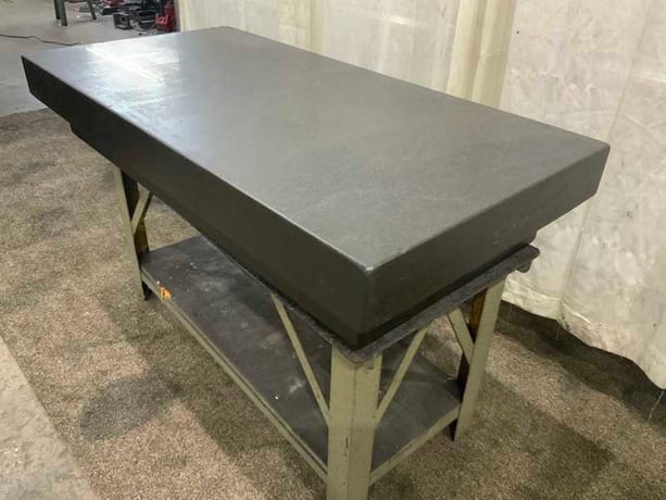 60" x 30" x 10" Mitchell, blac k granite surface plate, 3" ledge - Image 2