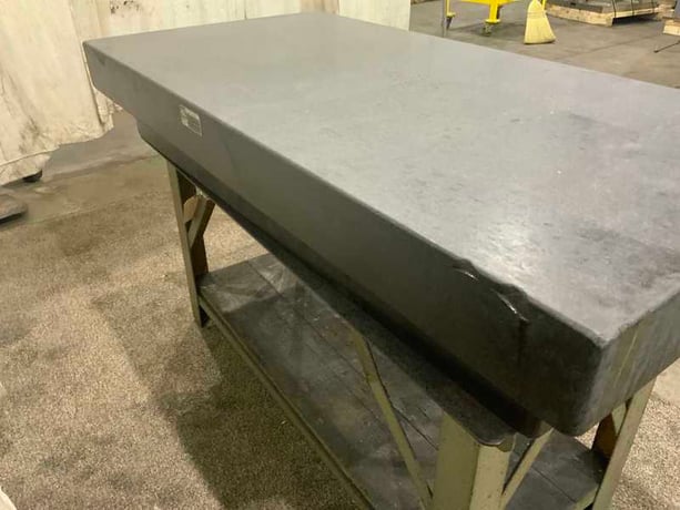 60" x 30" x 10" Mitchell, blac k granite surface plate, 3" ledge - Image 4