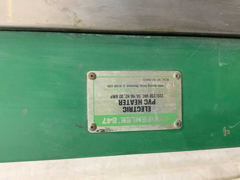 6" Greenlee #847, electric PVC heater, 1/2" to 6" cap., 6600 watt, 10 pre-heat time, 220 V. - Image 3