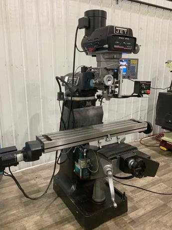 Jet #ETM949-CNC, 2-Axis Elite G2 vertical mill, Accurite digital read out CNC Control, 9" x42" table, 3 HP - Image 3