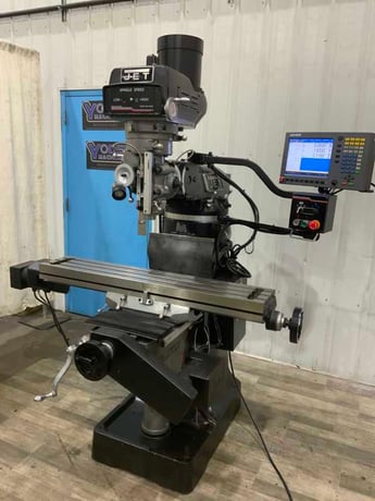Jet #ETM949-CNC, 2-Axis Elite G2 vertical mill, Accurite digital read out CNC Control, 9" x42" table, 3 HP - Image 4