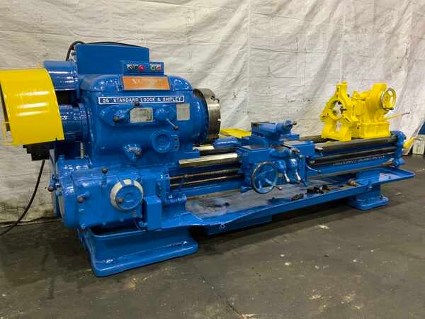 27-1/2" x 72" Lodge & Shipley #25, hollow spindle engine lathe, 20" swing over cross slide, 4-jaw 21" chuck - Image 2