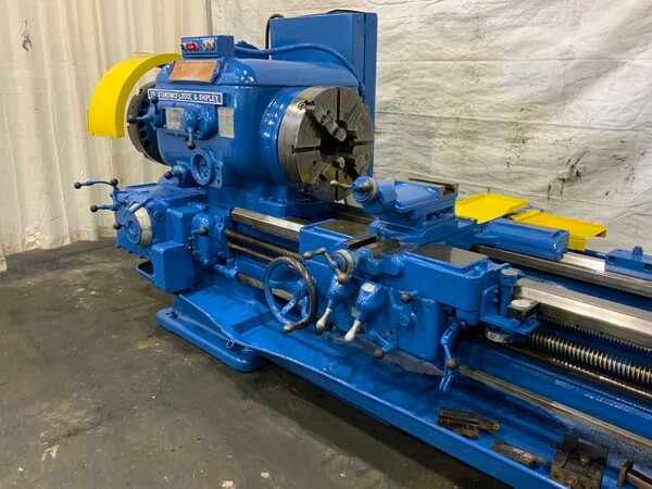 27-1/2" x 72" Lodge & Shipley #25, hollow spindle engine lathe, 20" swing over cross slide, 4-jaw 21" chuck - Image 3