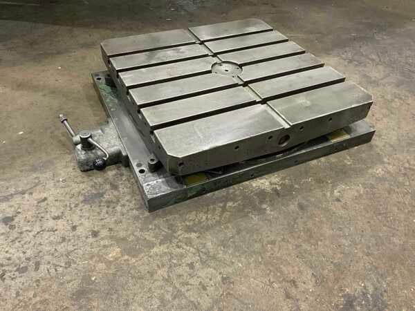 26" x 26" DeVlieg, air lift rotary table, 4000 lb. table capacity, 5 T-slots, air lift, air clamping - Image 1