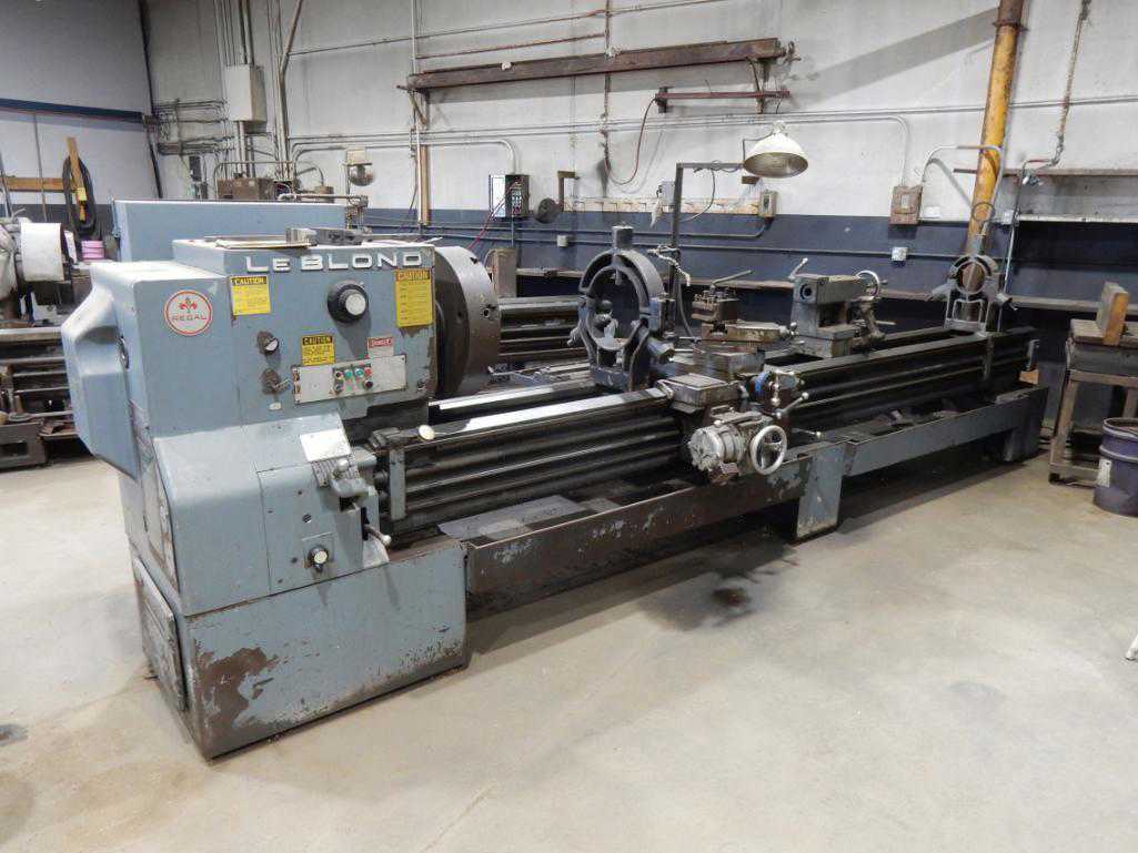 26" x 144" LeBlond, engine lathe, 18" swing over cross slide, 4-jaw 21" chuck, hard ways, thread dial, 10 HP - Image 6