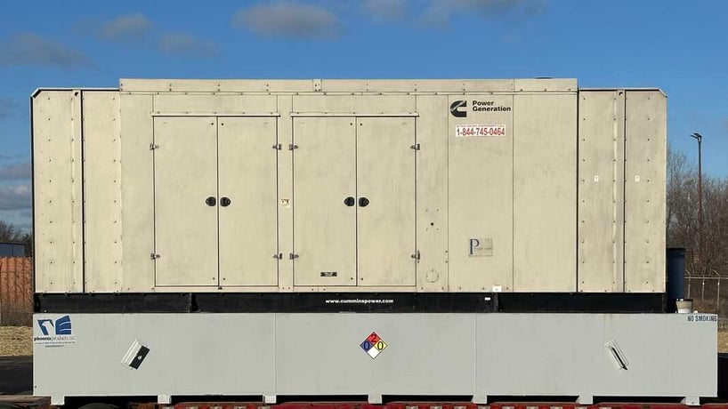 750 KW Cummins #DQFFA, diesel generator set, 277/480 Volts, 468 hours, 1490 HP @ 1800 RPM, QST30-G5 NR2 - Image 1