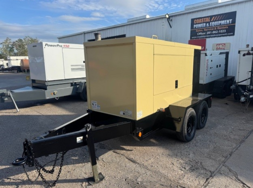 100 KW John Deere #IRG125, diesel rental generator, sound house enclosure, 240/480 Volts, 10857 hours, 2007 - Image 1
