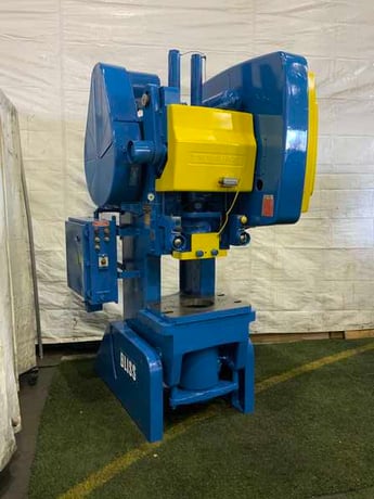 45 Ton, Bliss #C-45, OBI back geared press, Bijur automatic lube, 5 HP, air clutch & brake - Image 1