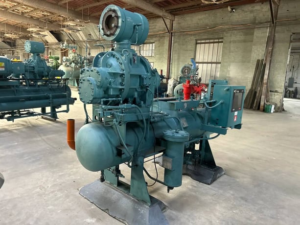 Frick #TDSL193L, rotary screw compressor, 3500 RPM, 300 psig, R717, Quantum HD Micro Control panel, 2004 - Image 5