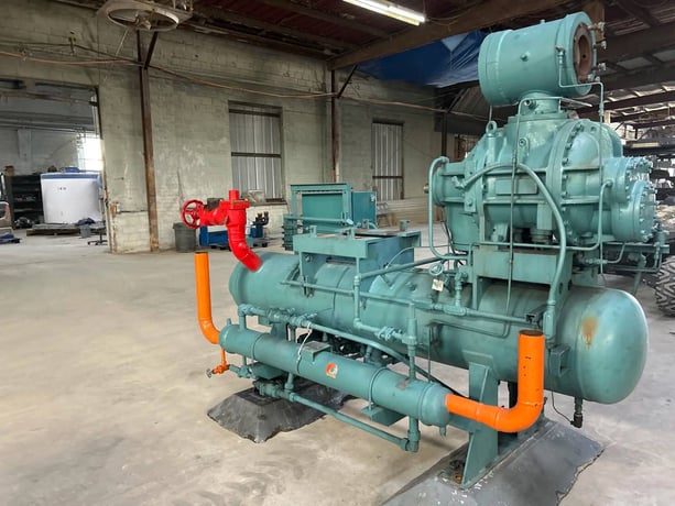 Frick #TDSL193L, rotary screw compressor, 3500 RPM, 300 psig, R717, Quantum HD Micro Control panel, 2004 - Image 6