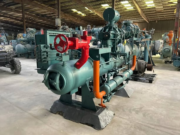 Frick #TDSL193L, rotary screw compressor, 3500 RPM, 300 psig, R717, Quantum HD Micro Control panel, 2004 - Image 8