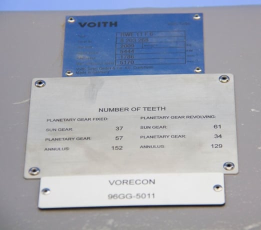 7300 HP @ 1786 RPM, Voith Vorecon #RWE11F6, Planetary Gear Increaser Gearbox, 2.89:1 Ratio, 5170 RPM max - Image 9