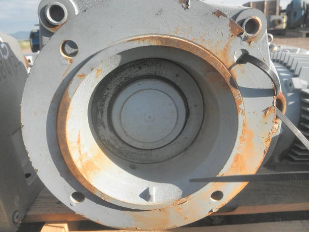 5 HP @ 4500 RPM, Eurodrive #SAF72, Right Angle Gear Reducer Gearbox, 21.14:1 Ratio, 203.25 RPM Output - Image 3