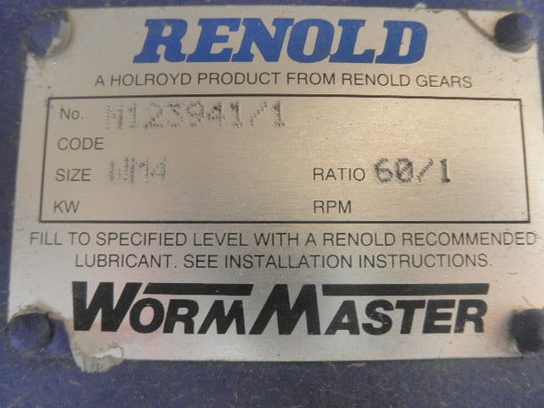 154 HP, Renold #WM4, Right Angle Gearbox, 60.00 :1 Ratio, 115 kW - Image 5