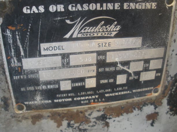 145 HP @ 2000 RPM, Waukesha #145-GK, Natural Gas Engine, Inline 6-cylinder - Image 3