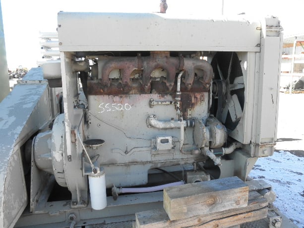 120 HP @ 1600 RPM, Waukesha #145-GK, Power Unit w/Clutch & Radiator, on skid - Image 2