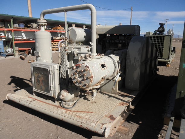 120 HP @ 1600 RPM, Waukesha #145-GK, Power Unit w/Clutch & Radiator, on skid - Image 7