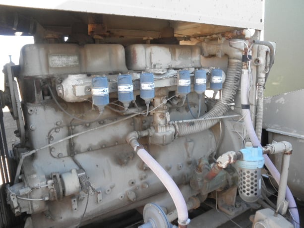120 HP @ 1600 RPM, Waukesha #145-GK, Power Unit w/Clutch & Radiator, on skid - Image 8