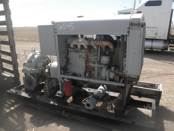 70 HP @ 1800 RPM, Waukesha #F-554-GU, Natural Gas Power Unit, radiator through flywheel - Image 1