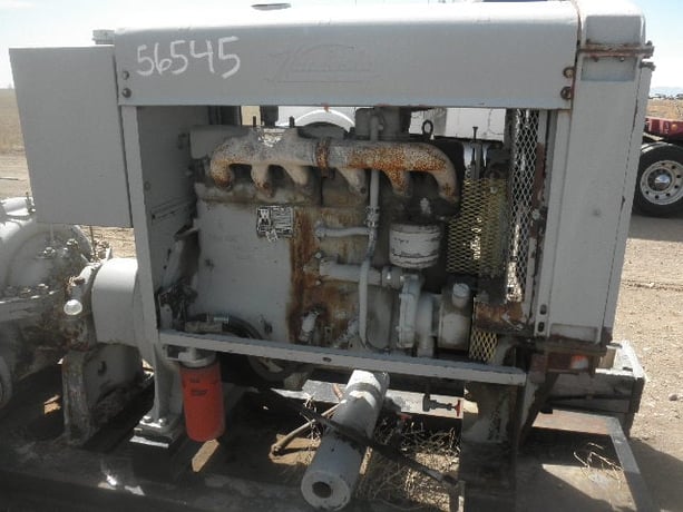 70 HP @ 1800 RPM, Waukesha #F-554-GU, Natural Gas Power Unit, radiator through flywheel - Image 6