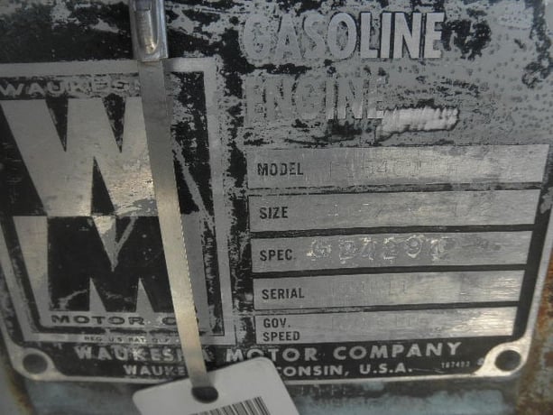 70 HP @ 1800 RPM, Waukesha #F-554-GU, Natural Gas Power Unit, radiator through flywheel - Image 7