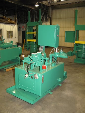 393 Ton, 27" x 24", 22" daylight, 16" stroke, 20" ram, push-back cyls, Omron PLC, 10 HP, #1814 - Image 3