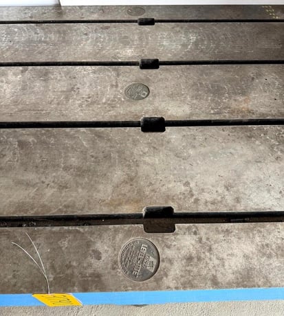 48" x 144" x 7" Bay Cast/Level-Tite Bay Cast Plate, T-Slotted, nice - Image 8