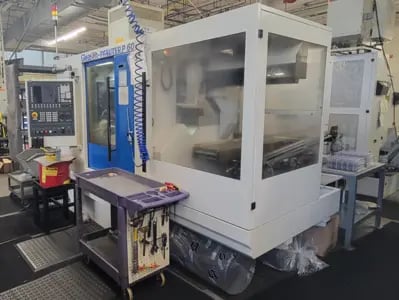 Gleason, Pfauter #P60, CNC automatic loading gear hobber, Siemens 840D controls, shuttle loader, excellent - Image 4