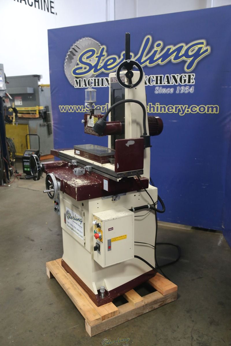6" x 18" Chevalier #FSG-618M, grinders, 8" x 1/2" x 1-1/4" wheel, 16-82 FPM, work lamp - Image 3