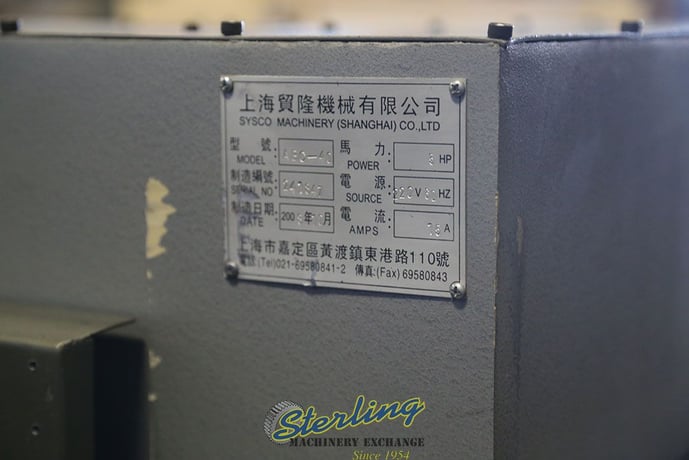 40 Ton, APMC #ABC-40, clicker press, 7.1 stroke, 9.1" daylight, 31.5" X63" bed, single manual slide table - Image 3