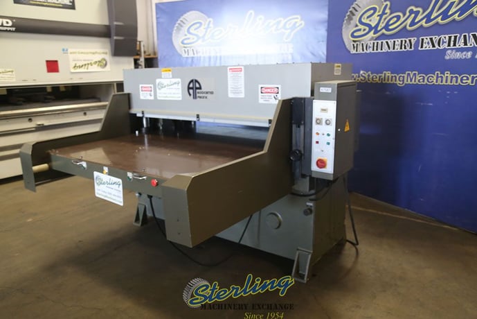 40 Ton, APMC #ABC-40, clicker press, 7.1 stroke, 9.1" daylight, 31.5" X63" bed, single manual slide table - Image 6