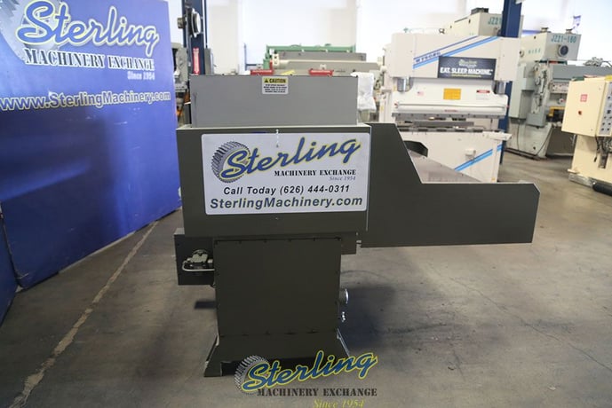 40 Ton, APMC #ABC-40, clicker press, 7.1 stroke, 9.1" daylight, 31.5" X63" bed, single manual slide table - Image 8
